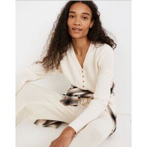 Madewell Asherton Waffle Henley Sweater Sz S NC737